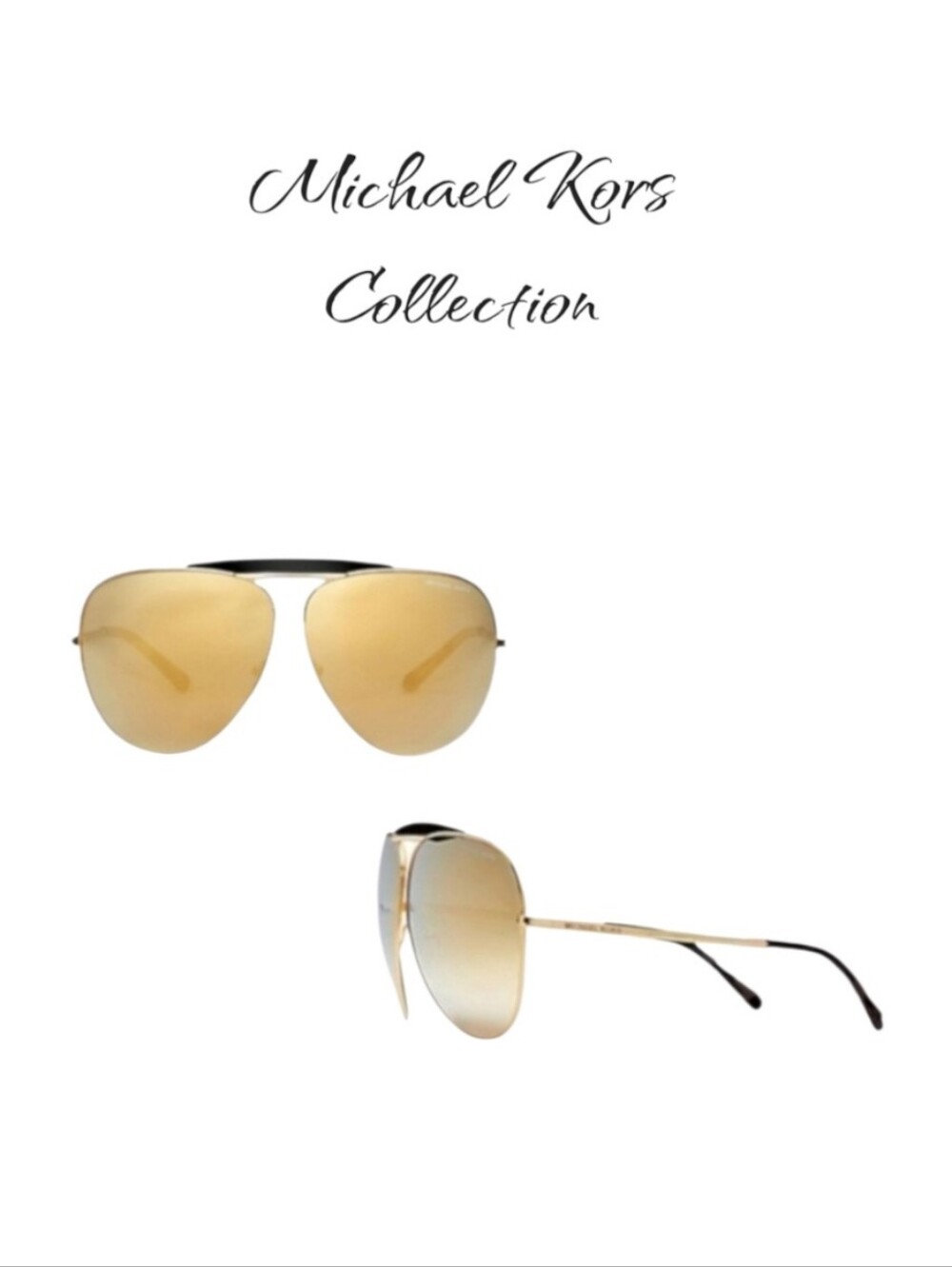 NWT Michael Kors Collection Bleecker Aviatar Sunglasses